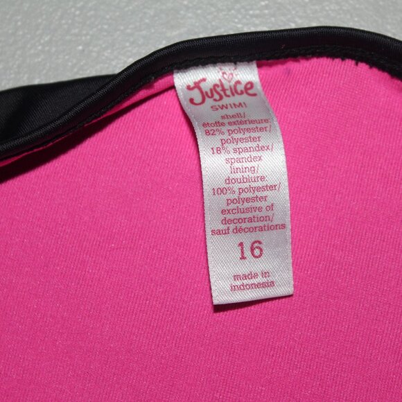 Multi Color 2 Pcs Justice Bikini9 Swimsuit Size 16 NWOT - Picture 4 of 10